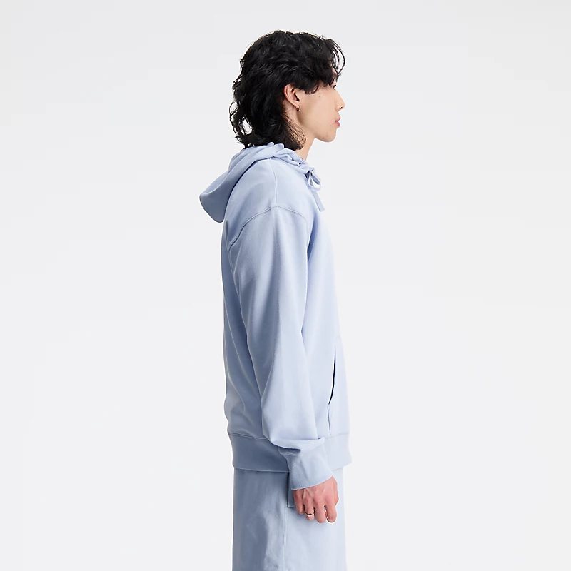 Unisex-Frottee-Strickhoodie – Hellarktisgrau