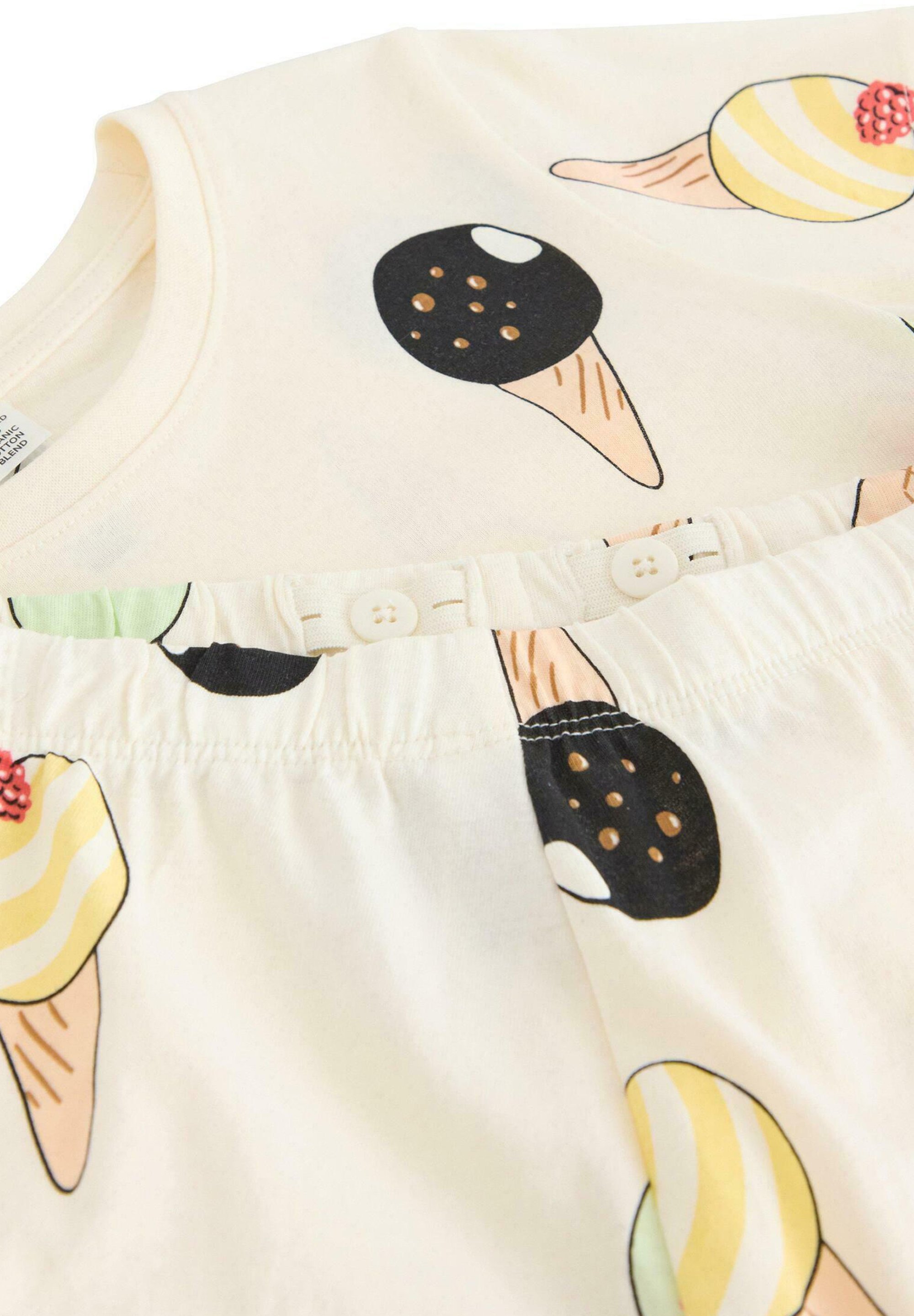Set pigiama Lindex TEE SET - bianco