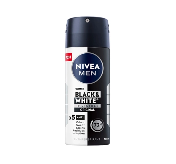 NIVEA MEN Black&White Invisible Orginal antyperspirant w sprayu dla mężczyzn 100 ml
