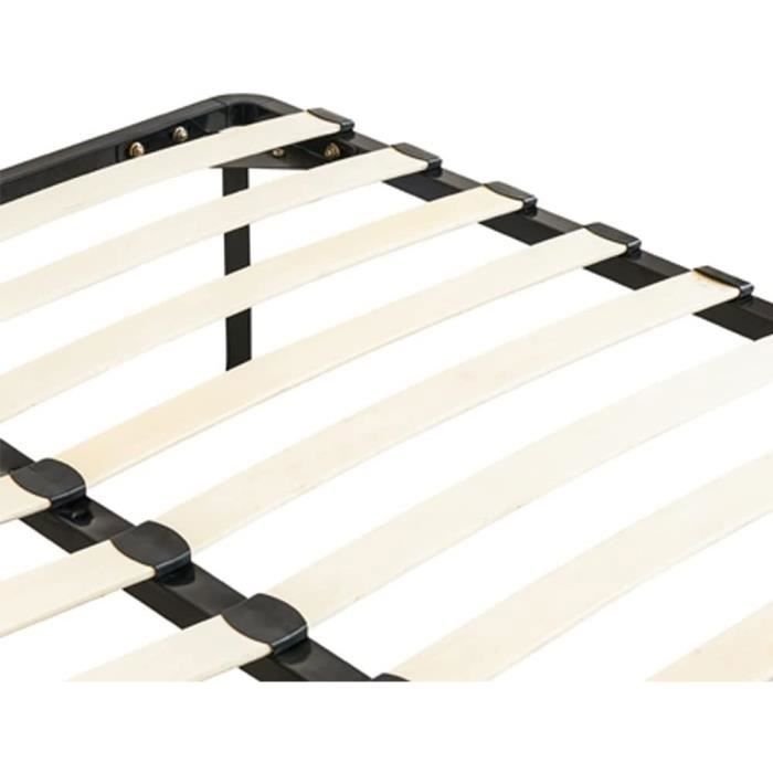 DEWINNER 140x190 cm lattenbodem op poten - 26 houten latten - Verstevigd staal