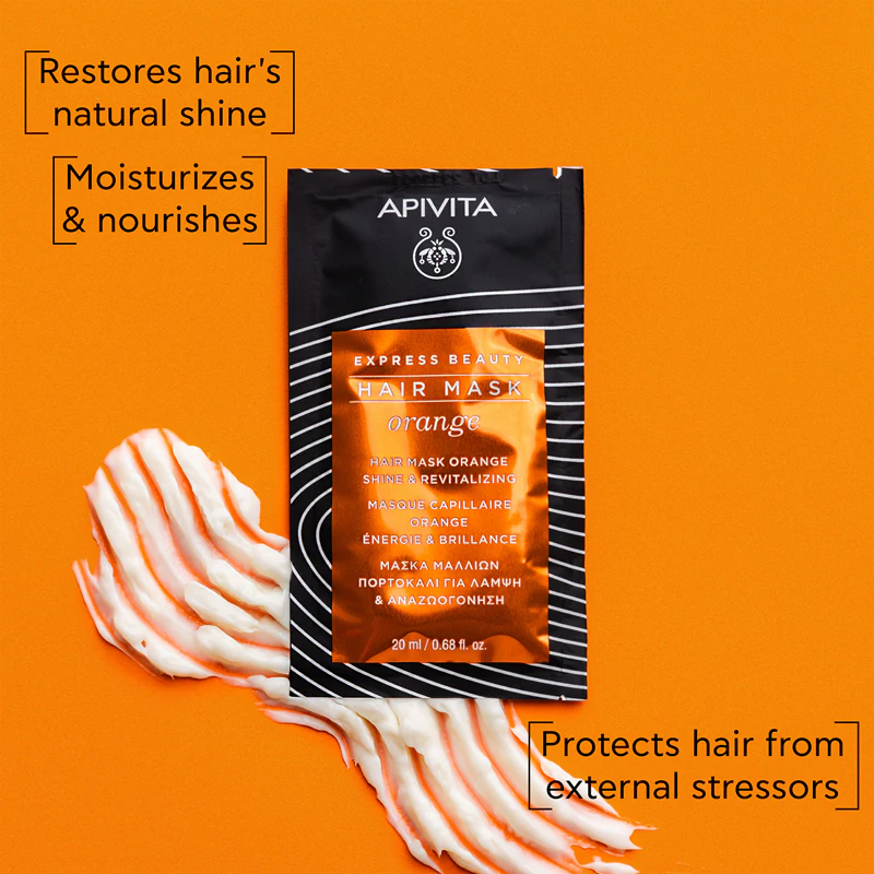 Apivita Express Beauty Hair maska Shine Orange revitalizujúca vlasová maska