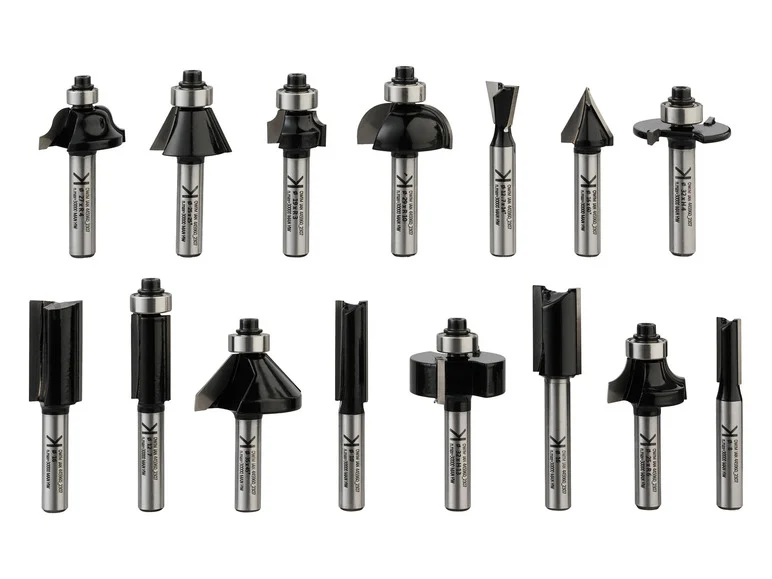 Conjunto de 15 peças PARKSIDE PERFORMANCE® Fraisage PPFB 15 A1