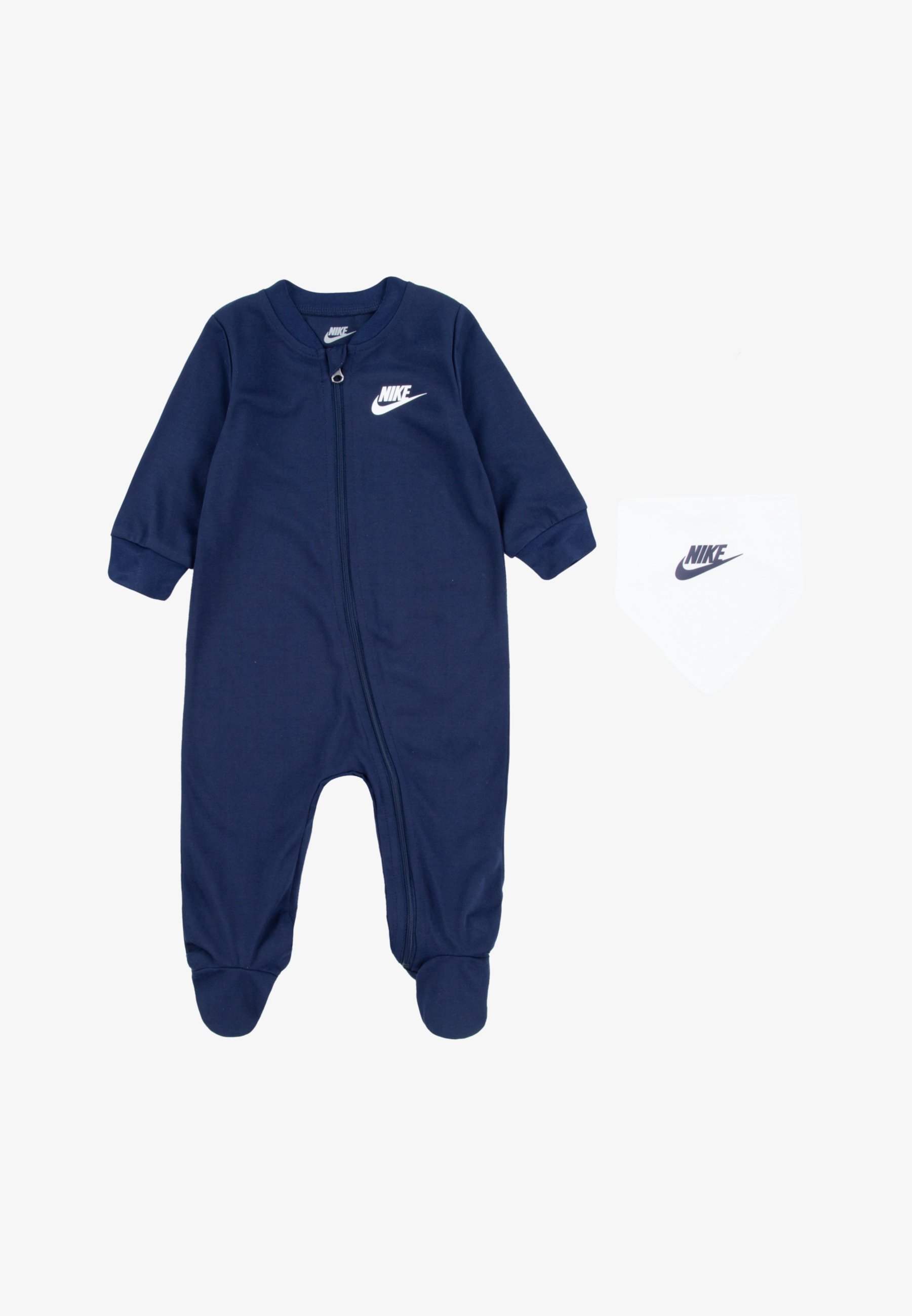 Combinaison et bavoir unisexe Nike Sportswear pour bébé - Bleu marine