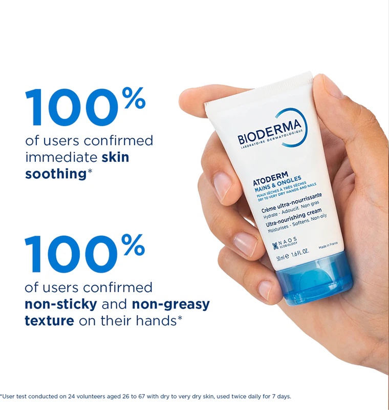 Bioderma Atoderm Cream Hand & Nails roku krēms sausai un atopiskai ādai