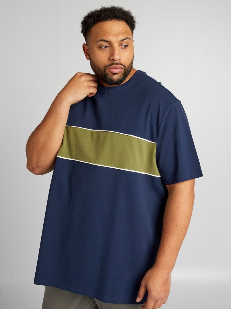 Camiseta de algodão piqué - verde