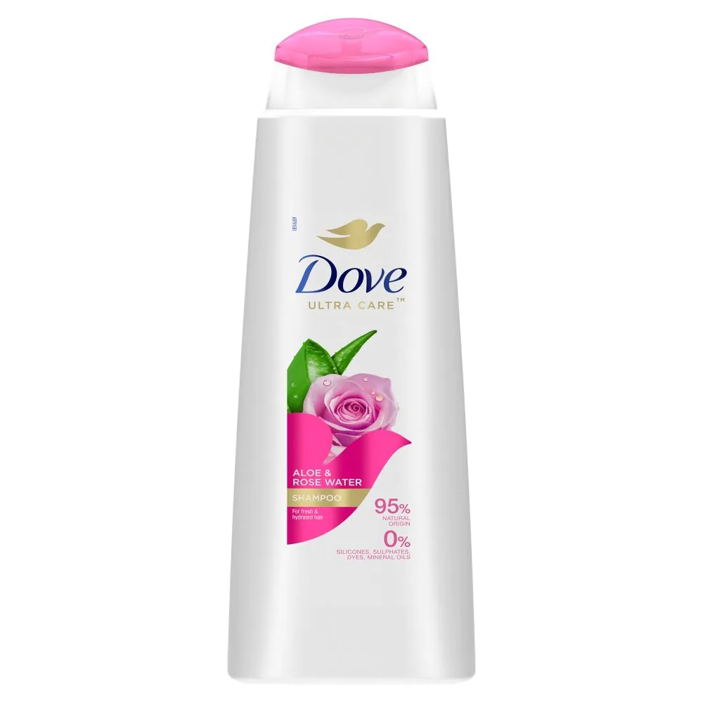 Dove Ultra Care Aloes & Rose Water - Szampon do włosów 400 ml