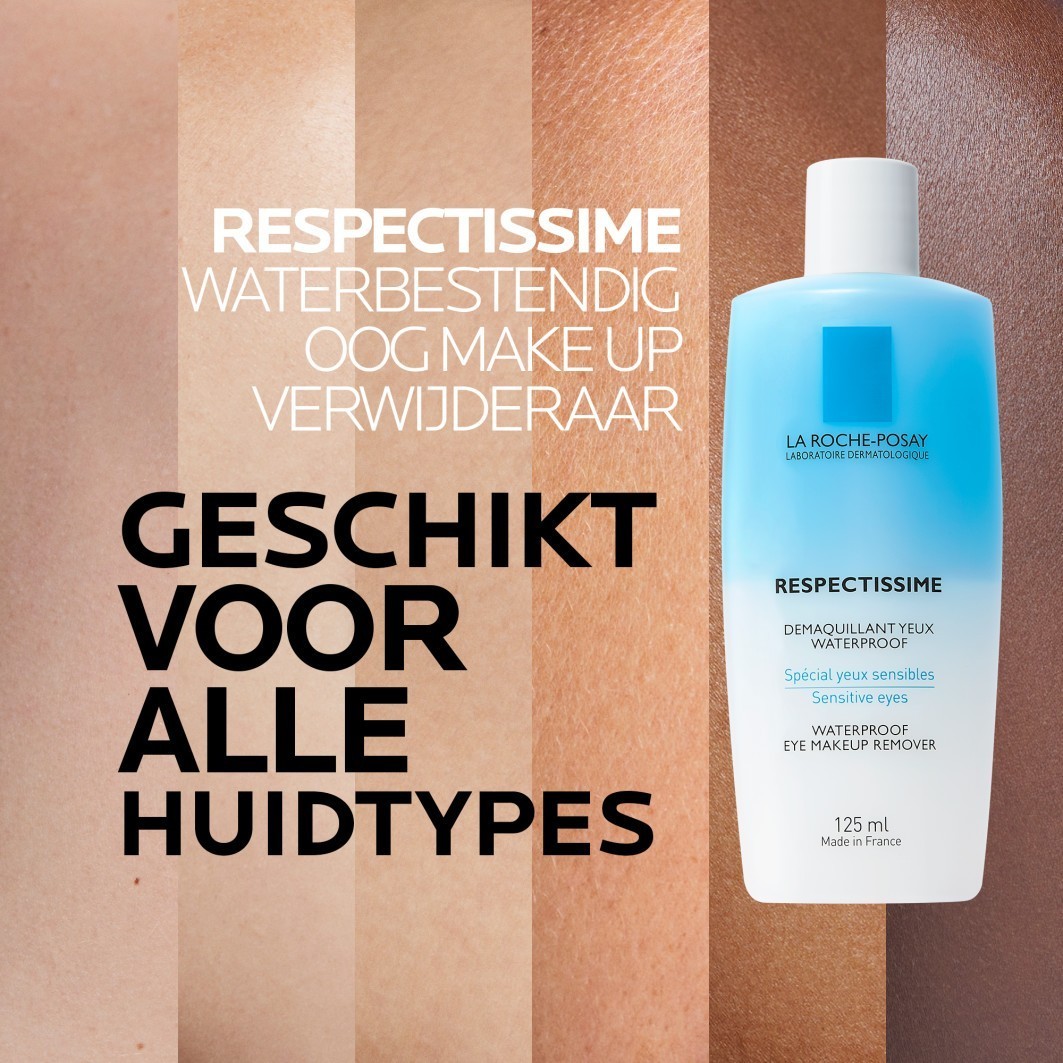 La Roche-Posay Respect Respectissime sredstvo za skidanje vodootporne šminke s očiju - 125 ml