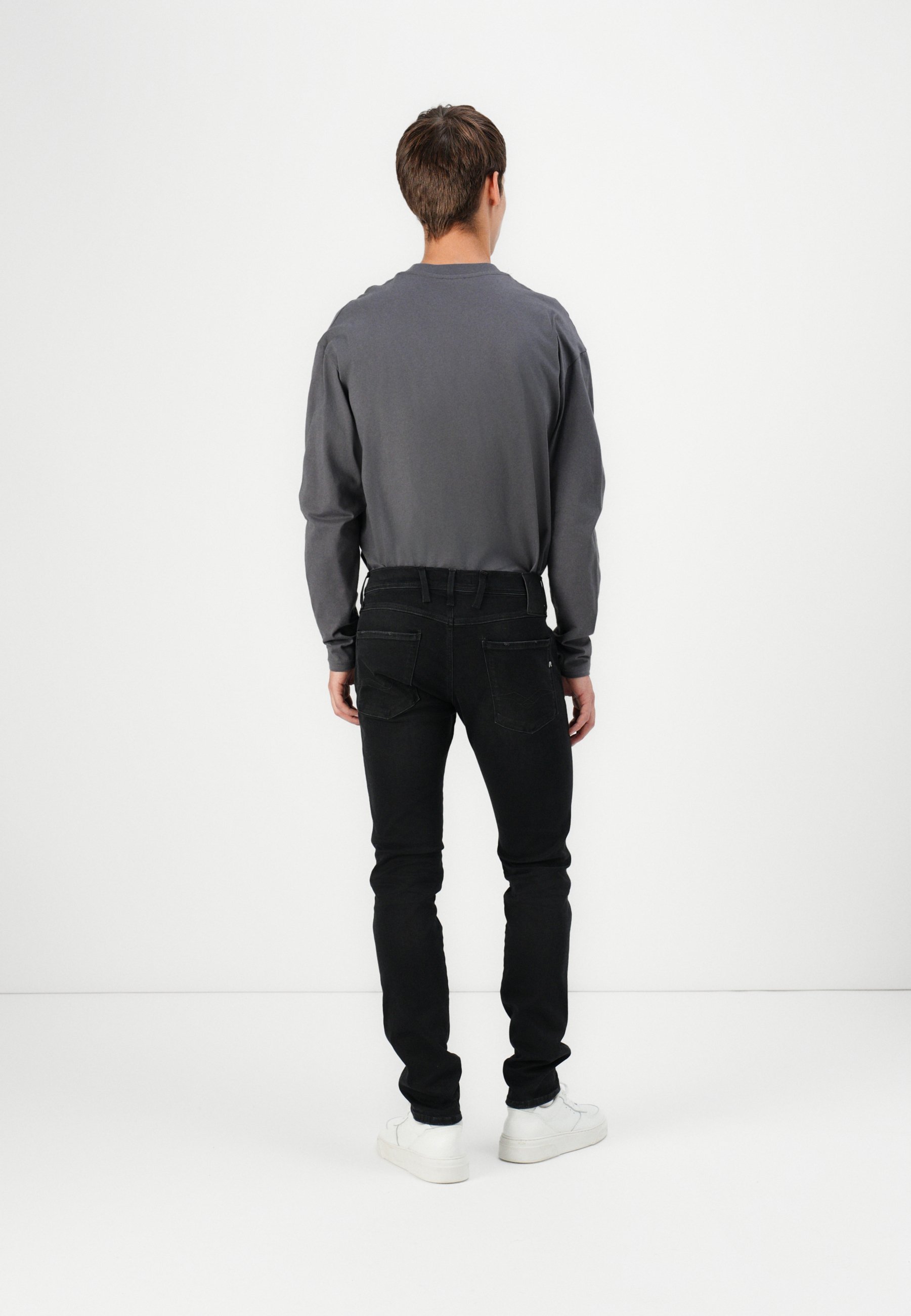 ANBASS HYPERFLEX CLOUDS - Džíny Slim Fit - black