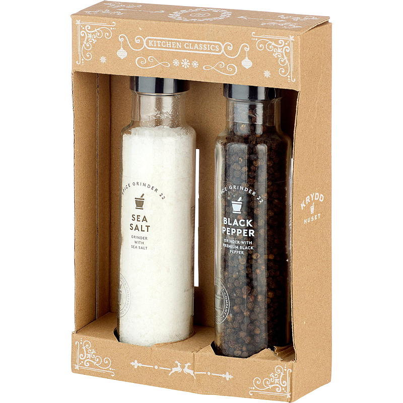 Kryddhuset Geschenkset Salz/Pfeffer mit Mühle