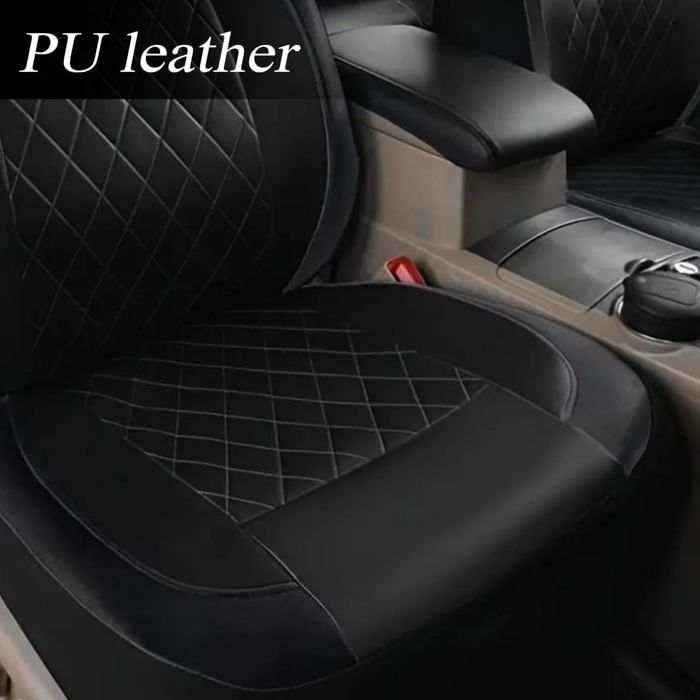 Set completo di 2 coprisedili universali per auto, coprisedili in similpelle impermeabili, set di etichette