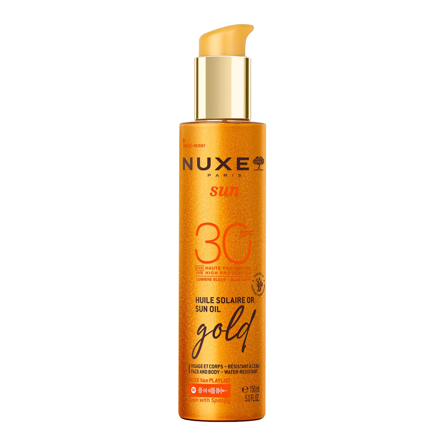 Sun Olio Solare Dorato Protezione SPF30 - Olio solare corpo alta prot., Solare viso alta prot.