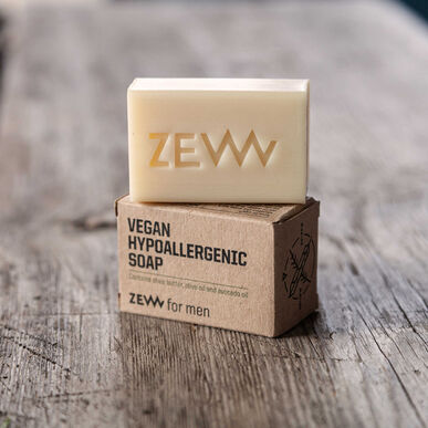 ZEW vyrams hipoalerginis veganiškas veido ir kūno muilas 85 ml