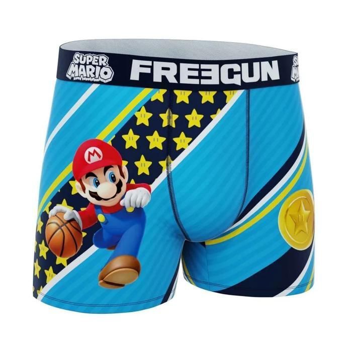 FREEGUN 3-Pack Men's Boxers Super Mario Bros 8