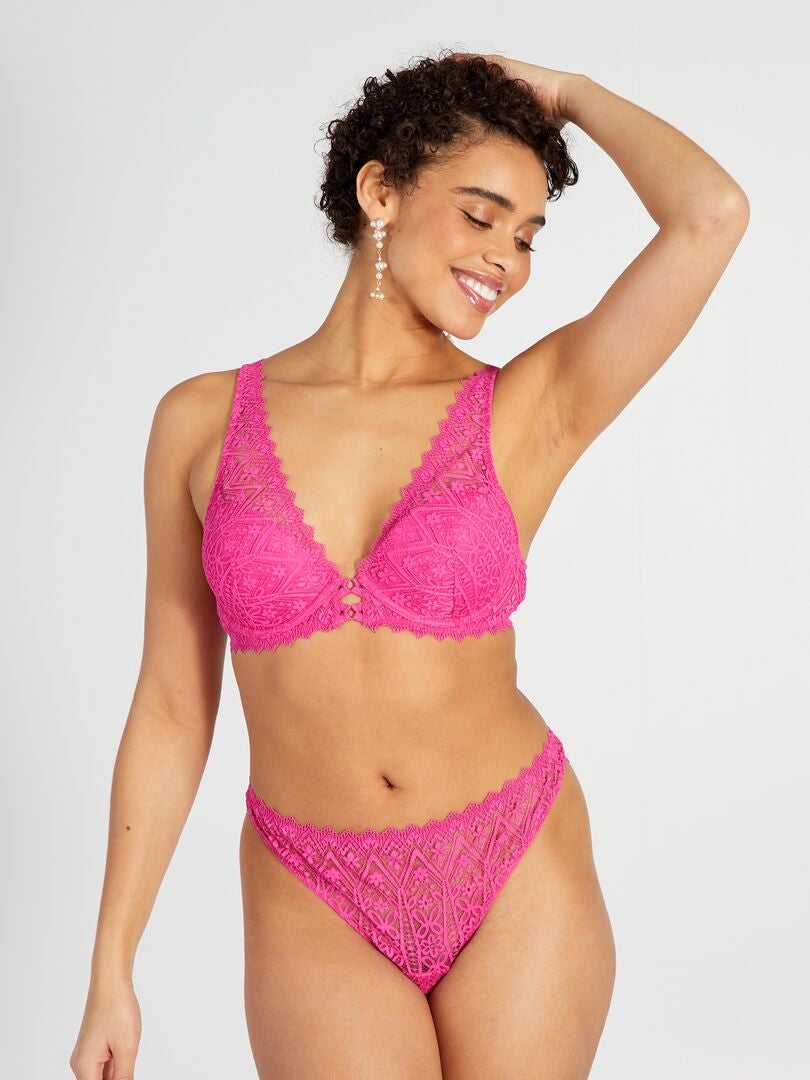 Sutiã de renda floral - ROSA
