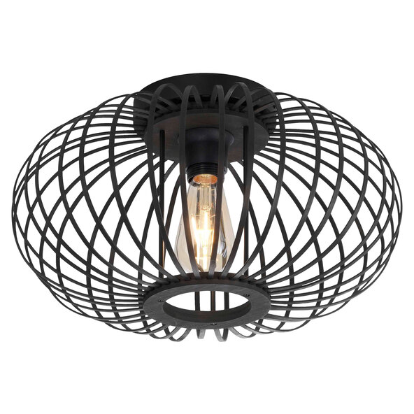 Ceiling light RACOON E27, Ø 40 cm, black