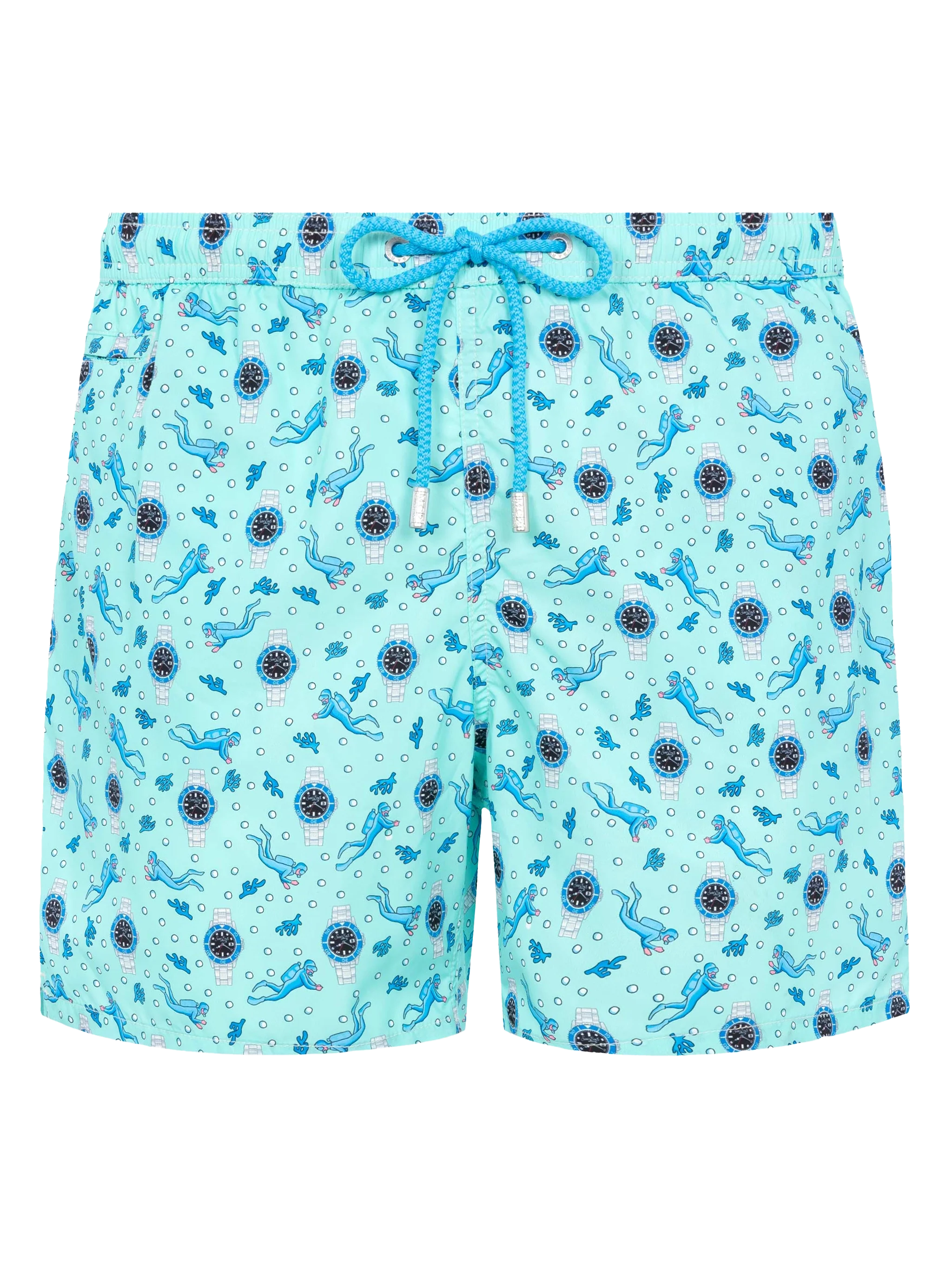 Zwemkleding met verlichtingseffect in lichtgewicht stof met klokprint.