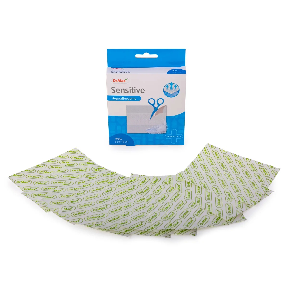 DR. MAX Dr.Max Sensitive Hypoallergene Pflaster 8 x 10 cm 10 Stück für empfindliche Haut