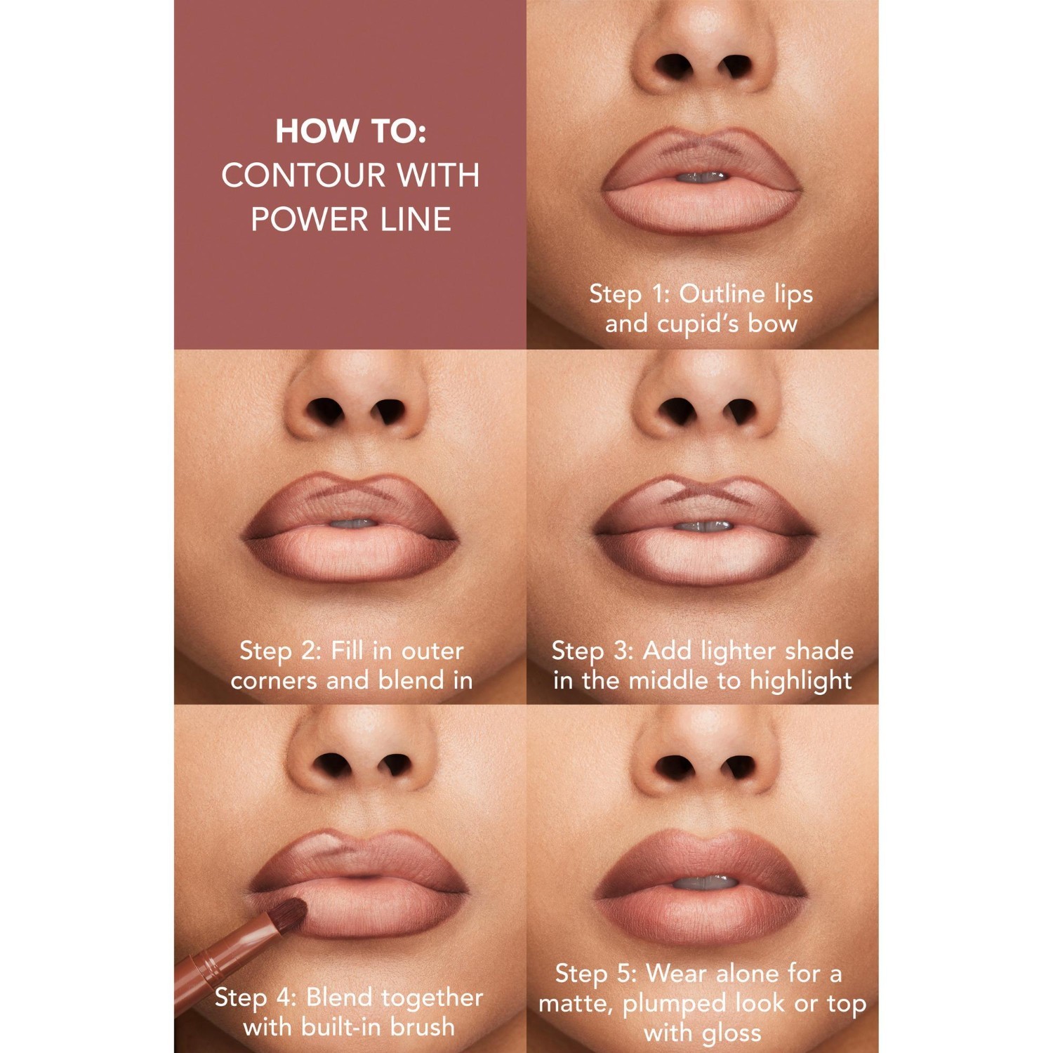 BUXOM Lipliner Power Line™ za popunjavanje usana – 0,3 g