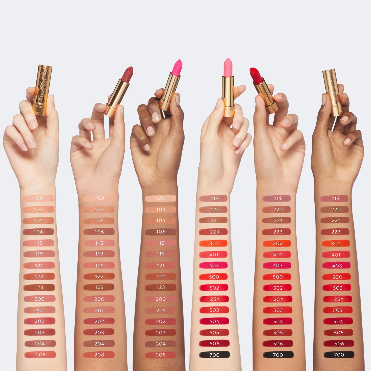 „Gucci“ lūpų dažai „Gucci Beauty Gucci Satin“ lūpų dažai – 122 – Eliza Ginger, 3,5 g – 3,5 g