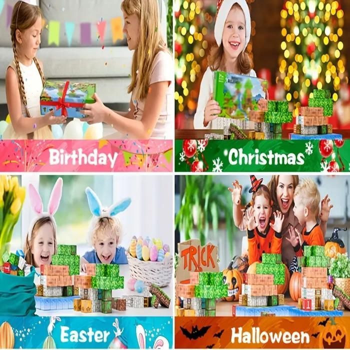Magnetische bouwblokken, 100-delige set magnetische bouwblokken, Montessori-speelgoed voor kinderen