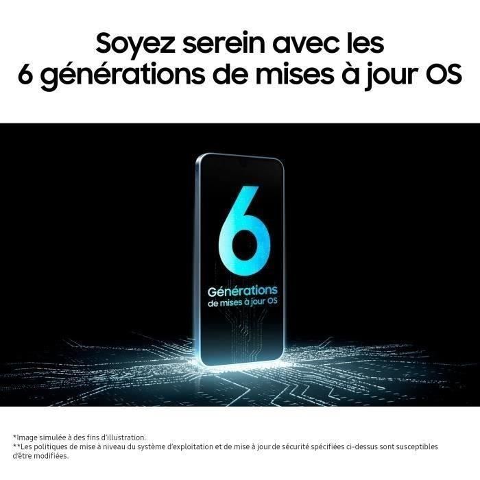 Smartphone Samsung Galaxy A16 5G de 128 GB, color azul medianoche.