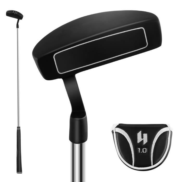 Putter de golf COSTWAY - Portátil de 35 pulgadas - Líneas de alineación - Esquina de 3° - Loft de 72°