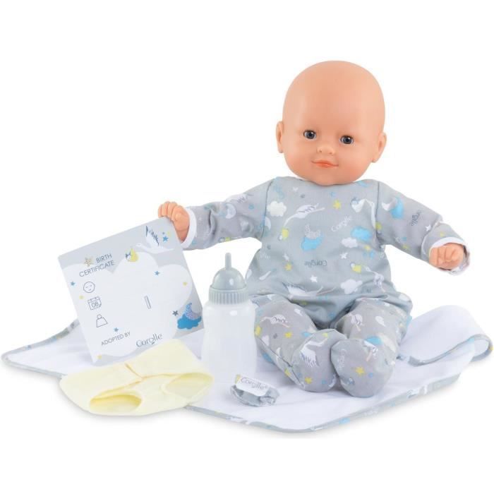 COROLLE - My Big Baby Doll - Newborn Gift Set - 36cm - Soft Body - Sleeping Eyes - Vanilla Scent