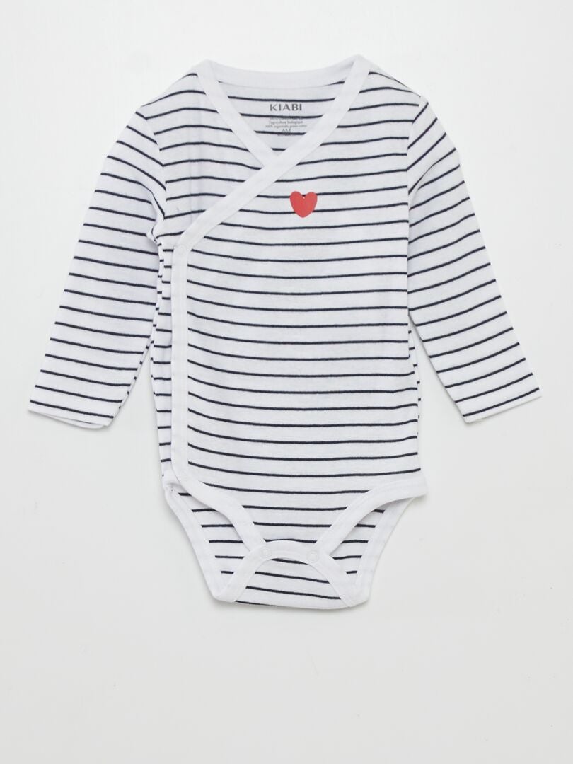Conjunto de 3 bodys estampados - BLANCO