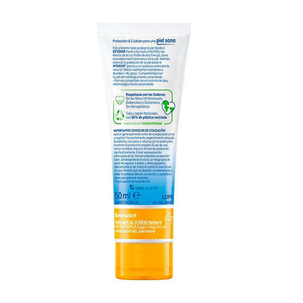 Ansiktsskydd Glanskontroll SFP 50 | 50ML