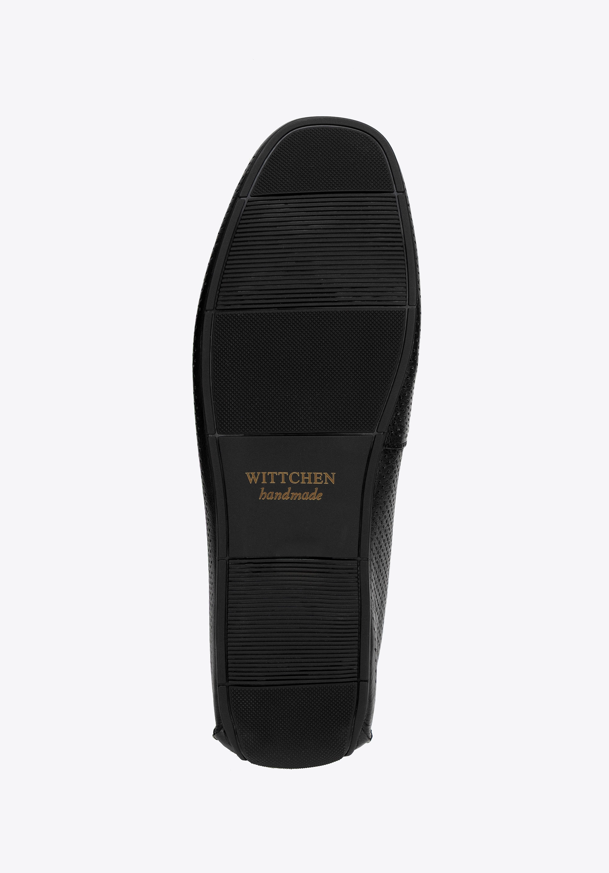 Męskie półbuty slip-on ze skóry czarne