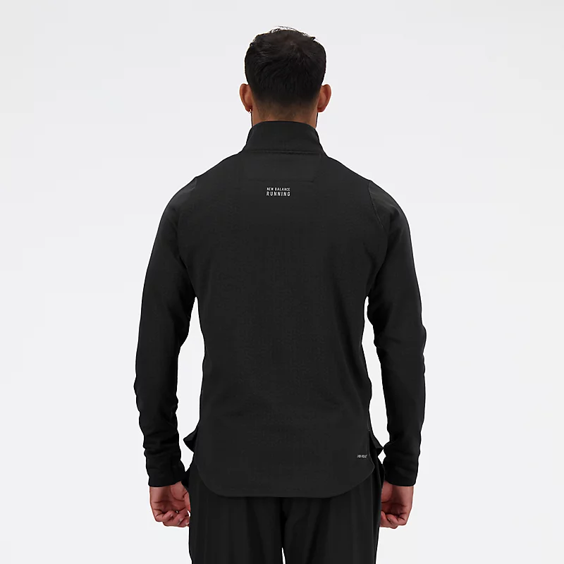 Veste demi-zip NB Heat Grid London Edition pour homme – NOIRE