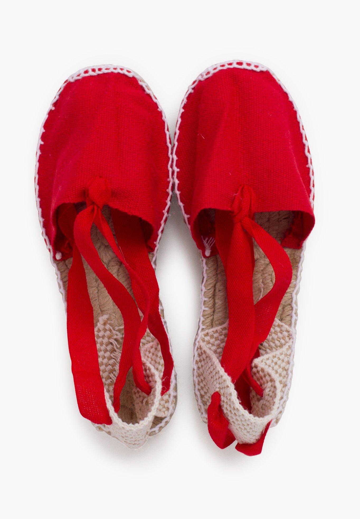 Effen Valenciaanse sandalen - rood