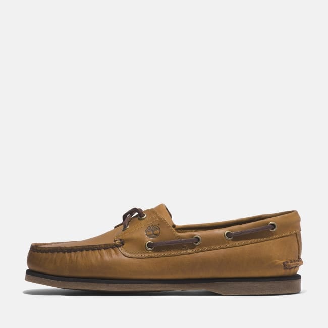 Scarpa da Barca in Pelle Classic da Uomo in                giallo