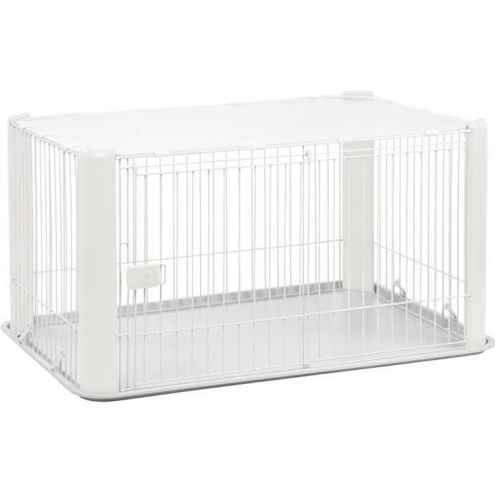 IRIS OHYAMA - Parque para cachorros / Recinto interior - Puerta corredera con cerradura - Para perros - Pet Circle - CLS-1130 - Blanco