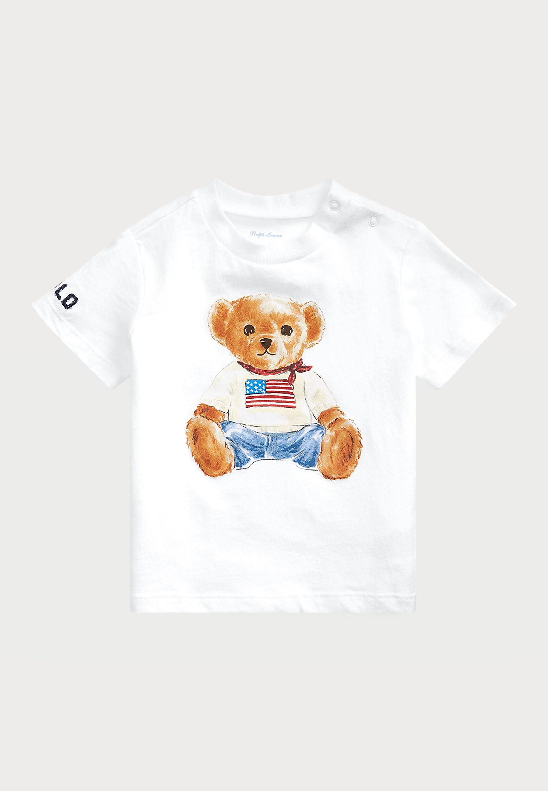 Camiseta Polo Ralph Lauren POLO BEAR em algodão jersey - Camiseta estampada - branca