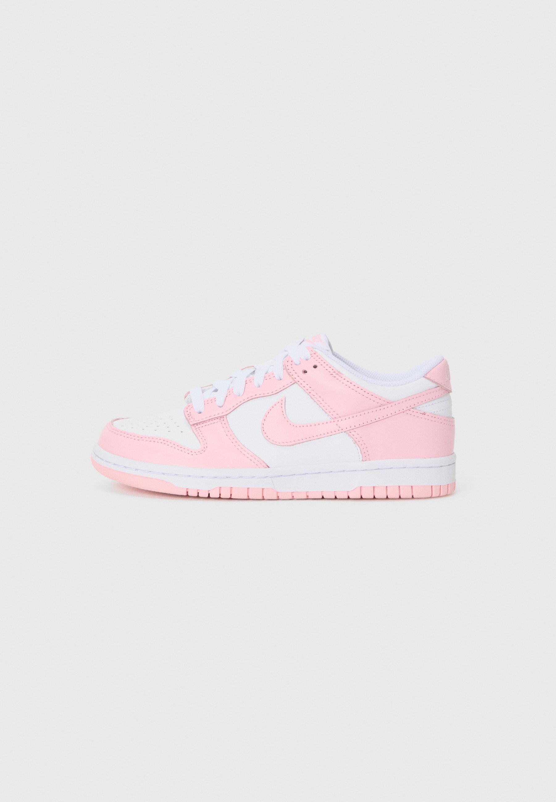 Nike Sportswear DUNK LOW UNISEX - Buty sportowe - biały/średni róż