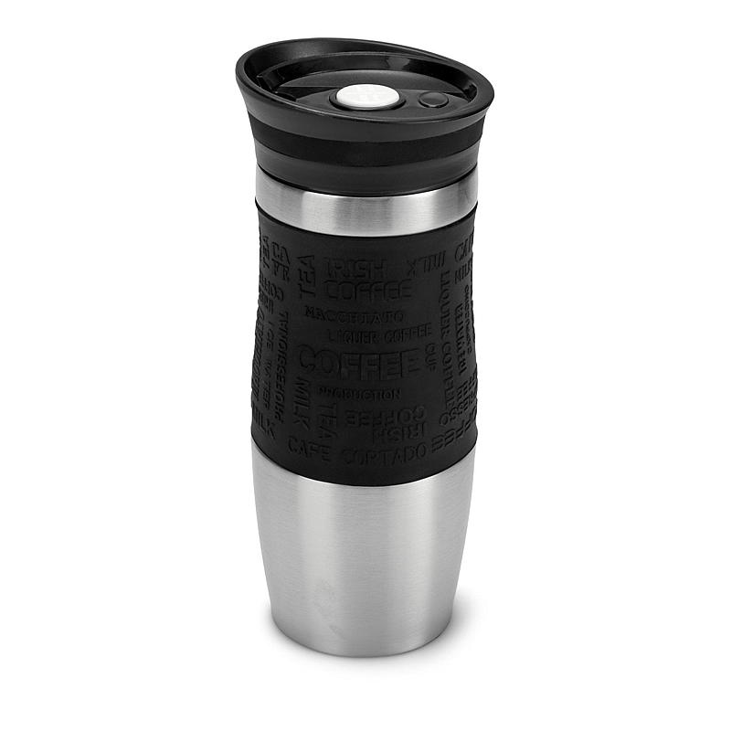 Keuken thermoskan 0,38 l roestvrij staal/silicone