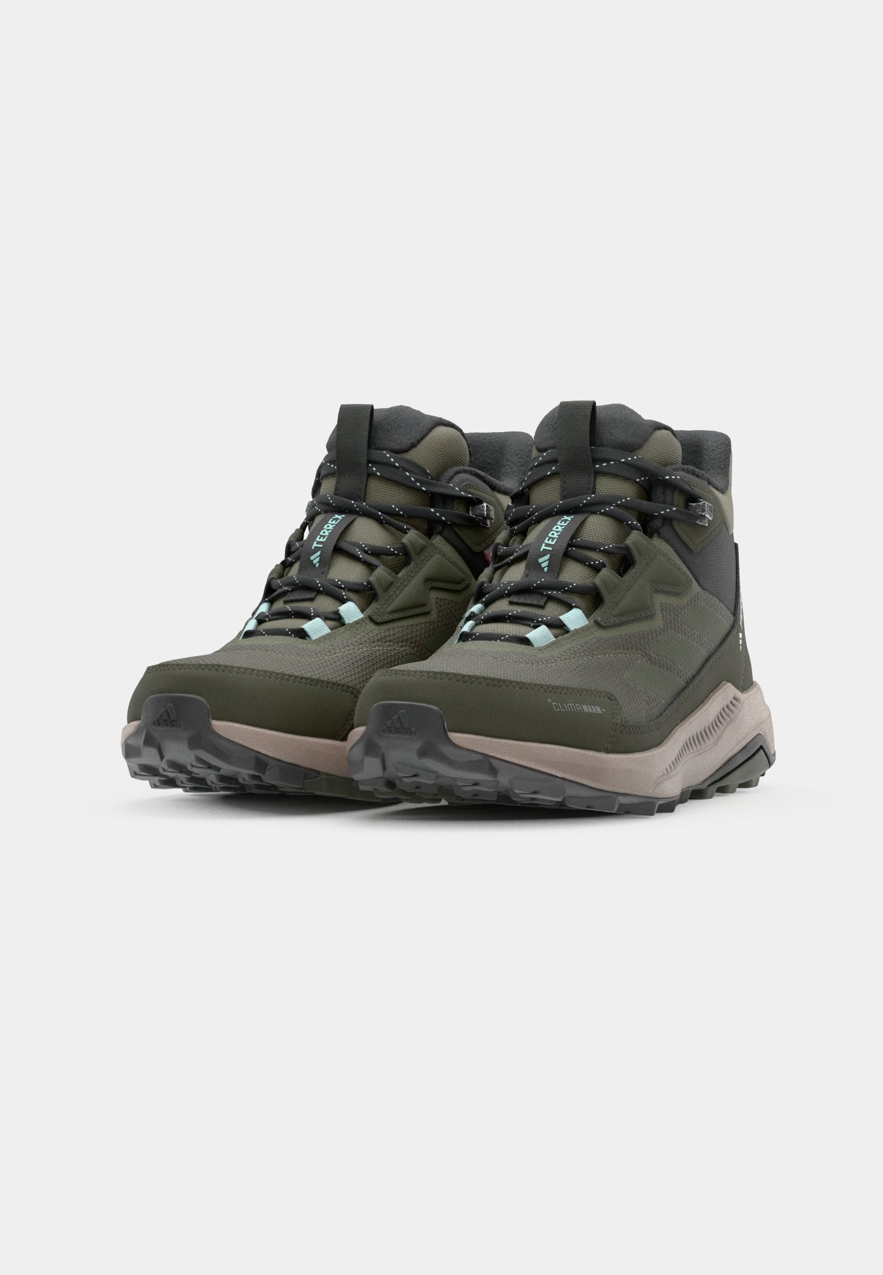 Adidas Terrex ANYLANDER CLIMAWARM - Winterlaarzen - olive strata/night cargo/semi flash aqua