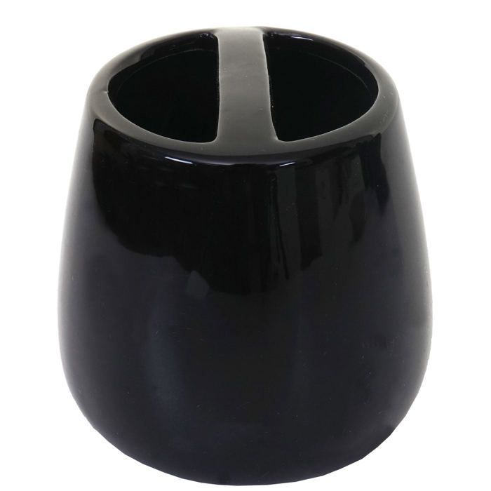 Set di 5 accessori da bagno in ceramica, neri 04_0004841