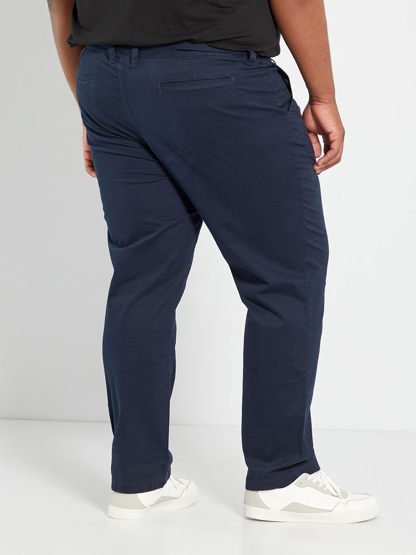 Calça chino reta L30 - azul