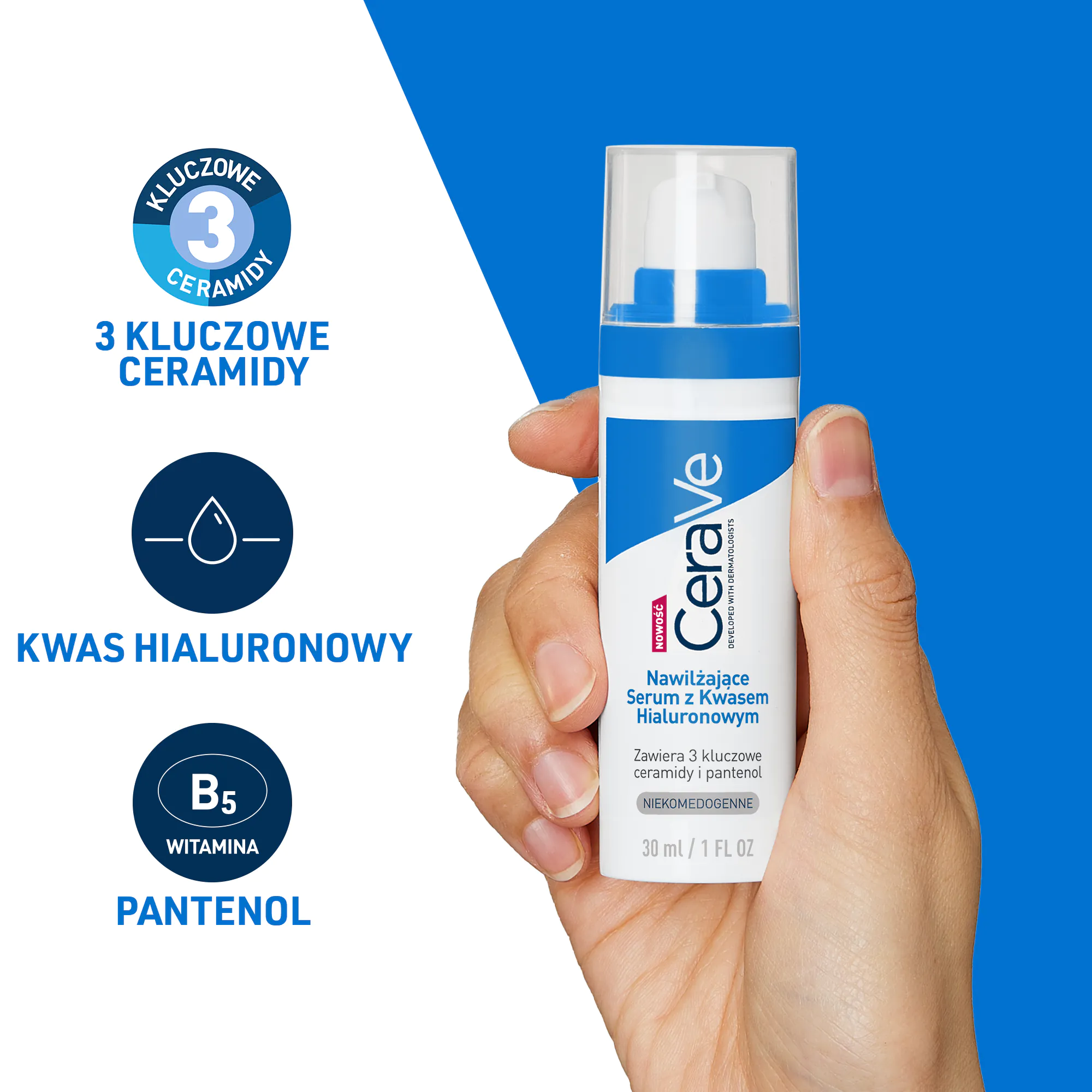 CeraVe Nawilżające serum z kwasem hialuronowym