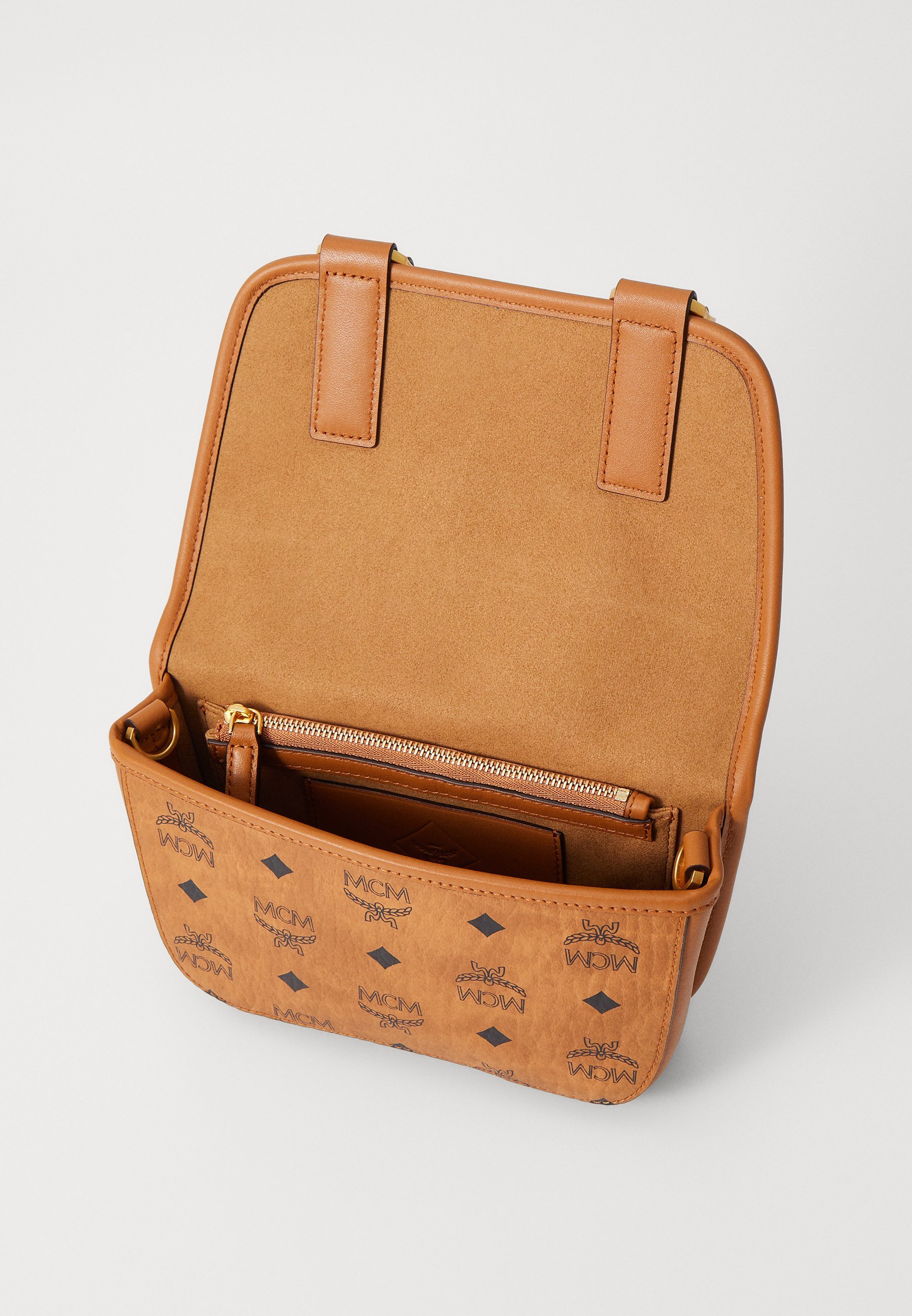 MCM AREN MESSENGER UNISEX - Umhängetasche - Cognac