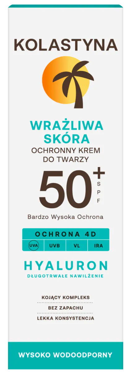 Kolastyna Sun SPF50+ - Wrażliwa Skóra Krem ochronny do twarzy SPF 50+ 50 ml