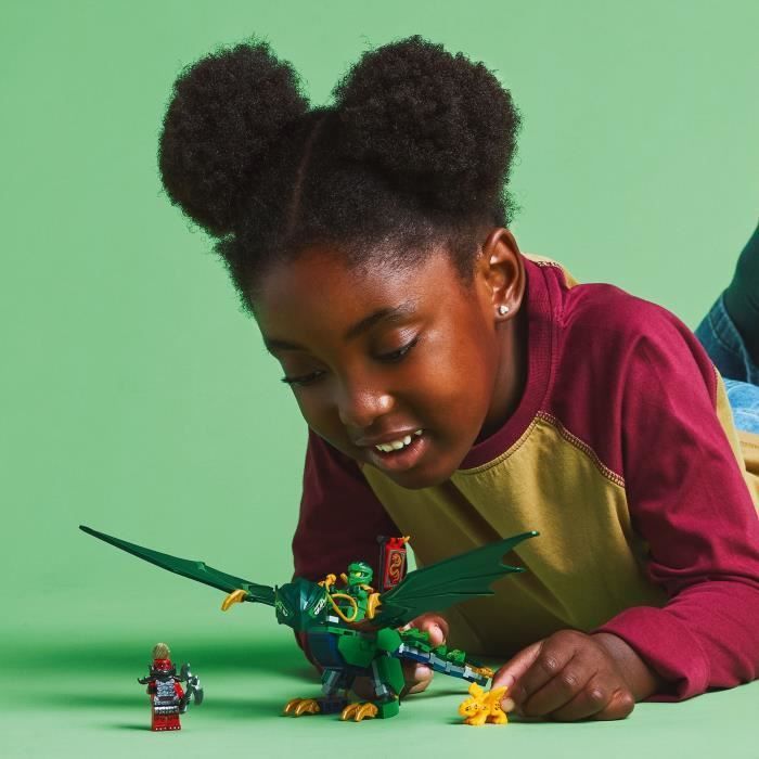 LEGO NINJAGO 71829 Le dragon vert de la forêt de Lloyd - Jeu de construction dès 6 ans