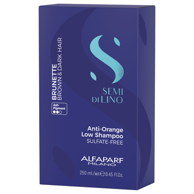 Alfaparf Milano Anti-Orange Low Shampoo Semi di Lino Gentle Shampoo Vitality Anti-Orange 250 ml 250 ml