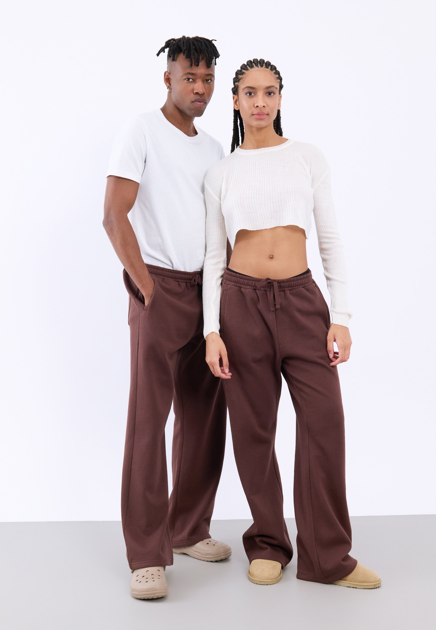 YOURTURN UNISEXE - Bas de survêtement - acajou foncé