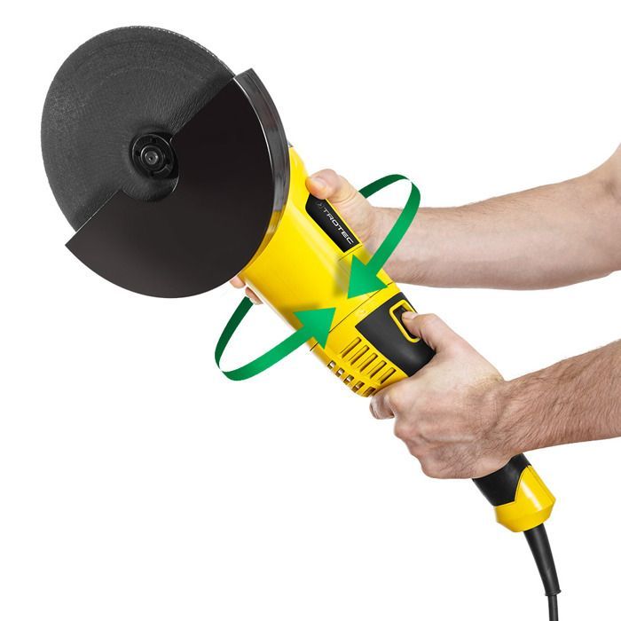TROTEC Meuleuse d'angle PAGS 10-230 - 2000 watts - 6500 tours/min - fixable en 3 positions