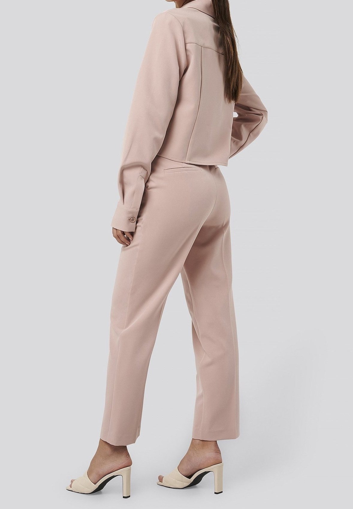 Pantalon NA-KD - rose clair