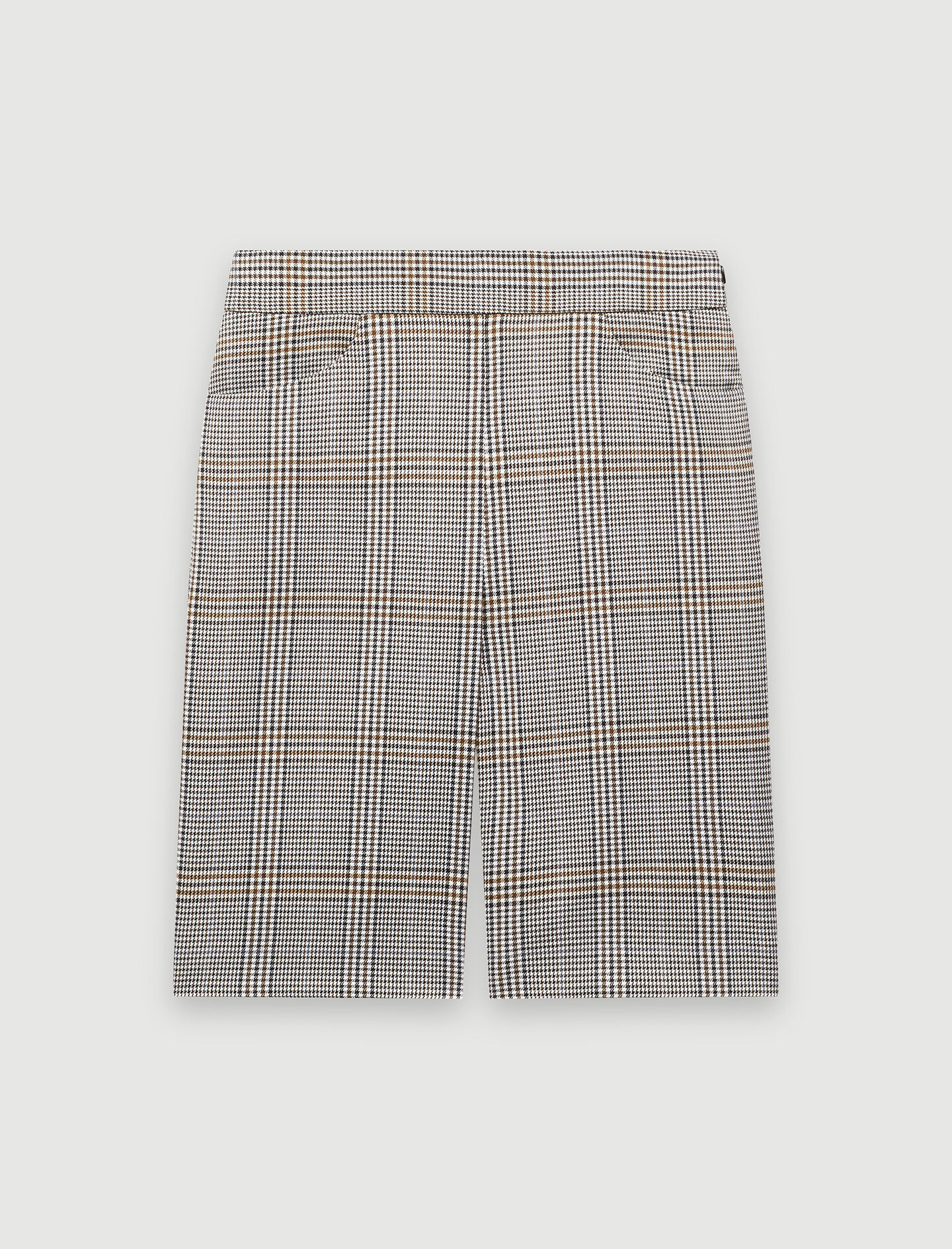 Pantaloni scurți de ciclism în carouri - Gri