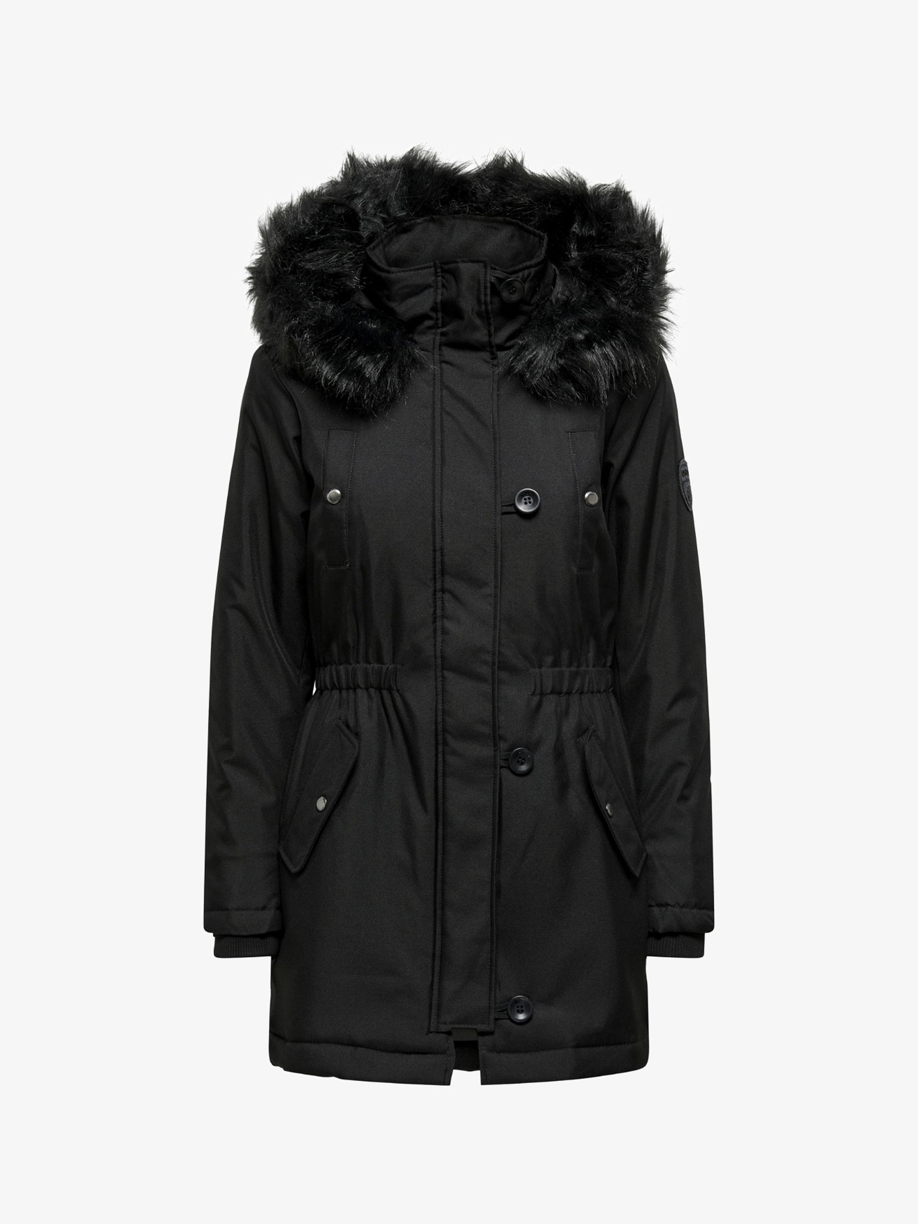 ONLY ONLIRIS LIFE - Winterjas - zwart detail: zwart bont